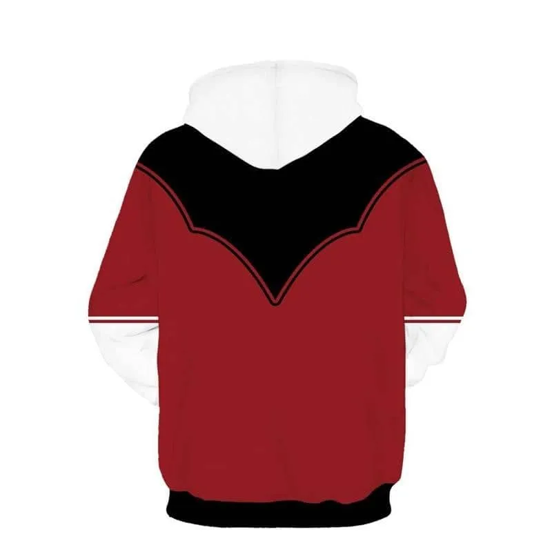 Dragon Red Black Pullover Hoodie