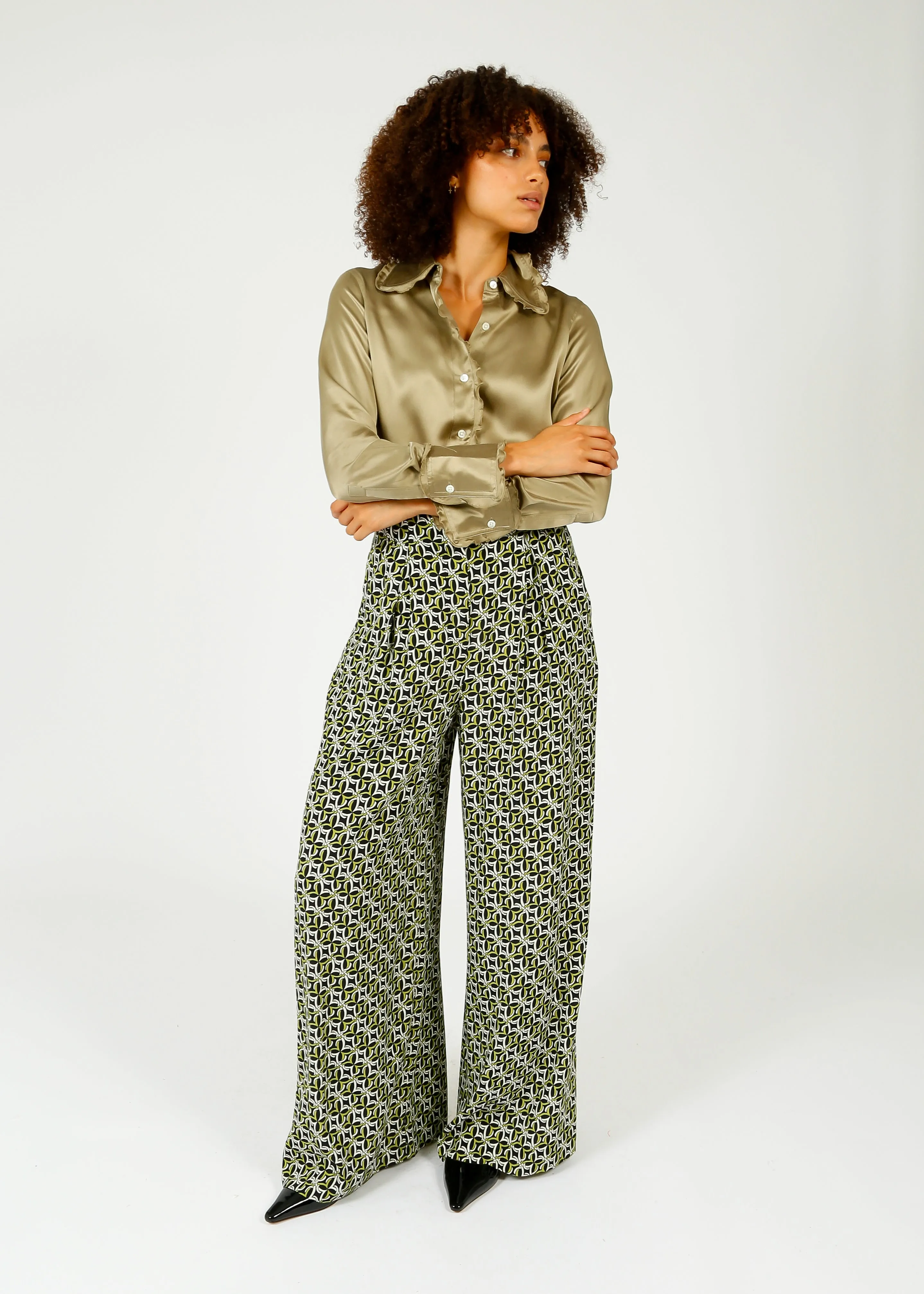 DVF Bellini Pants in Tile Green