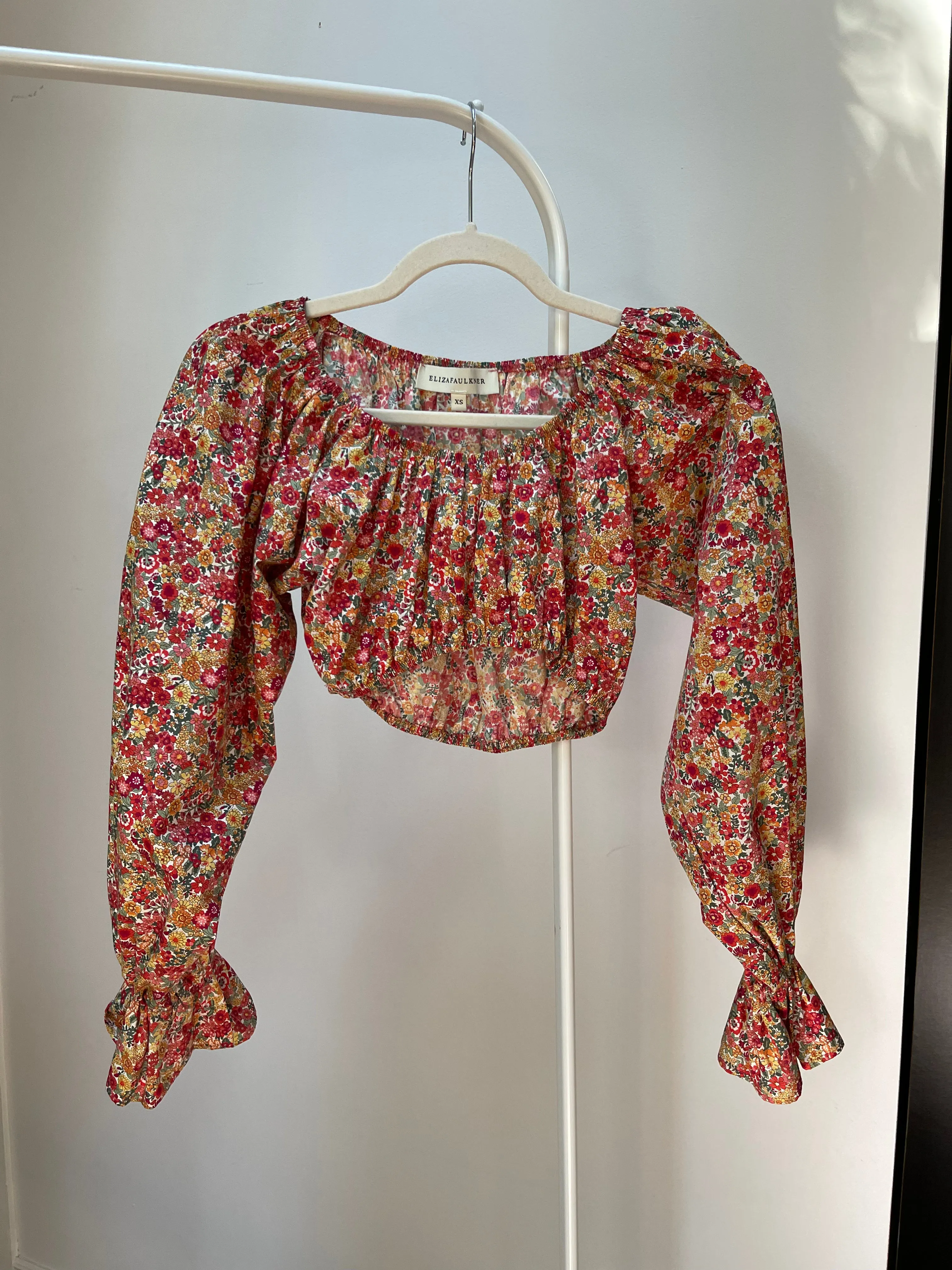 Eliza Faulkner Floral Crop Top - XS