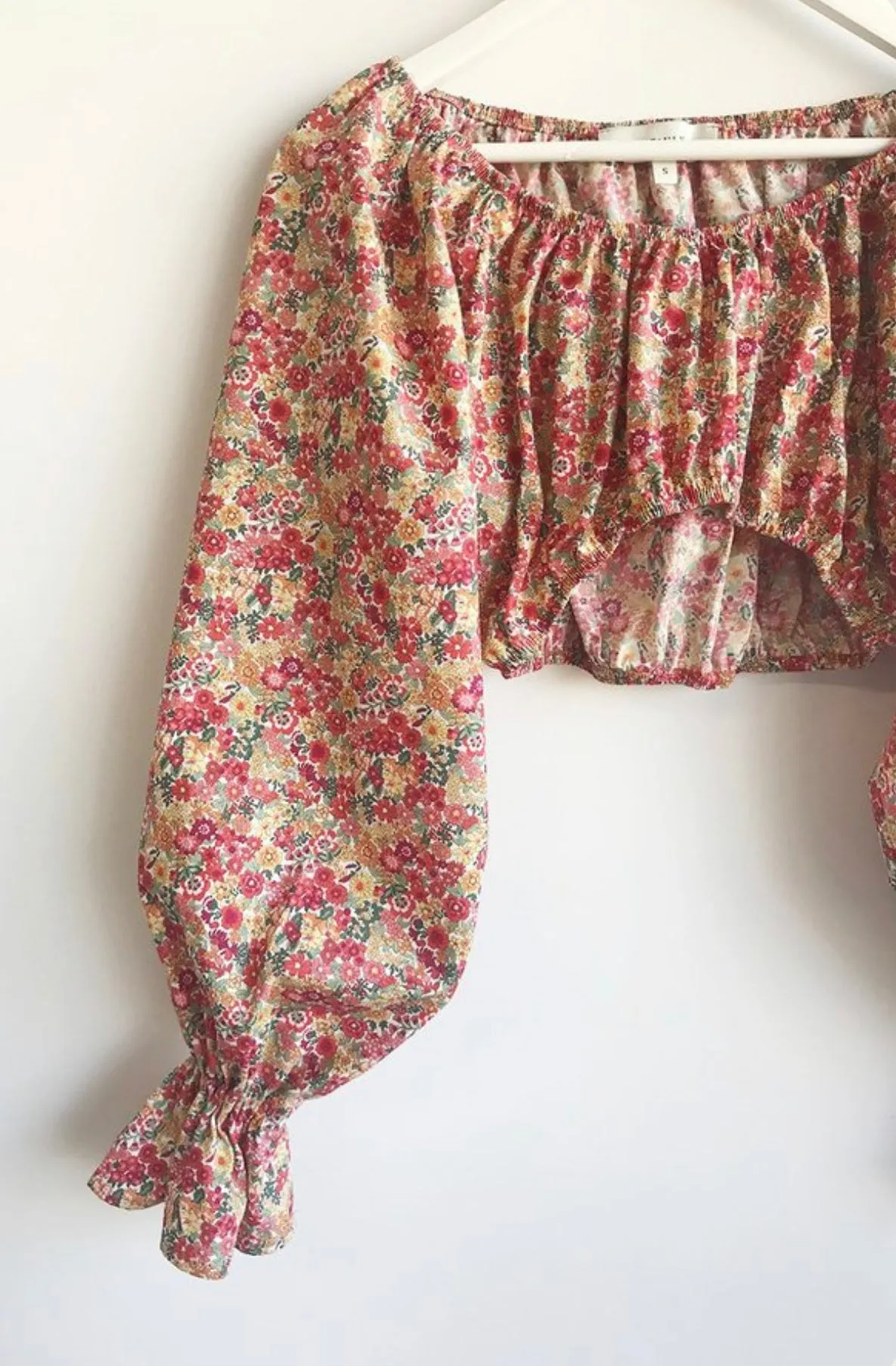 Eliza Faulkner Floral Crop Top - XS