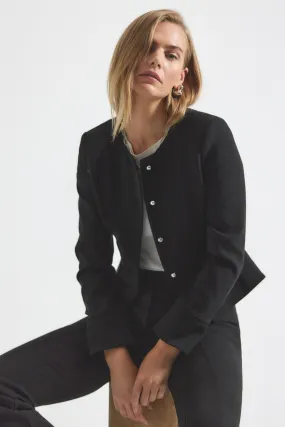 Elizabeth Peplum Jacket - Black