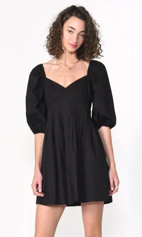 Ellie Pintucked Poplin Mini Dress