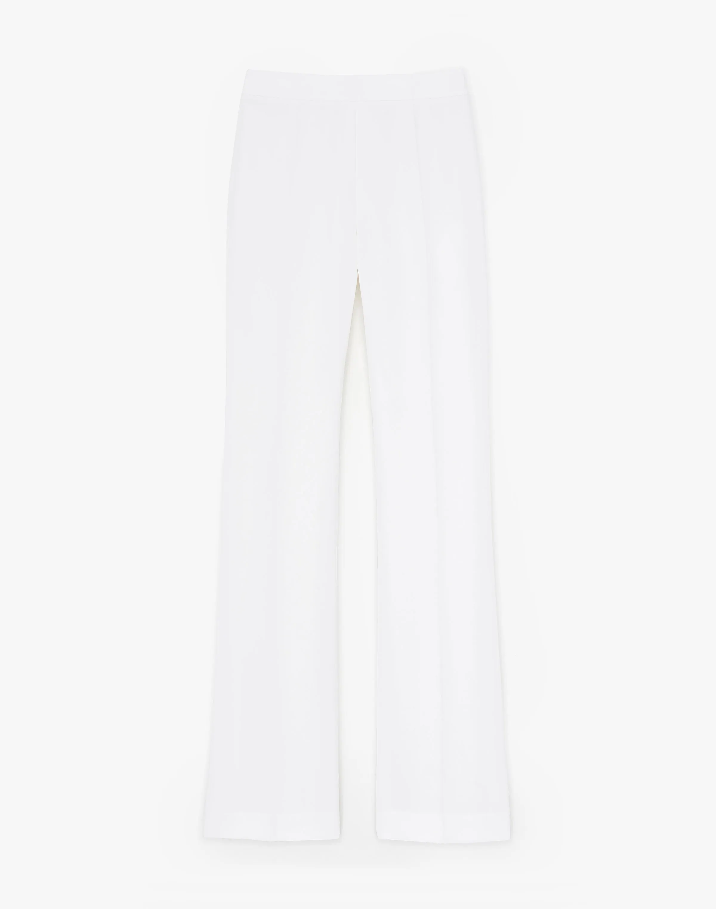 Finesse Crepe Gates Side-Zip Flared Pant