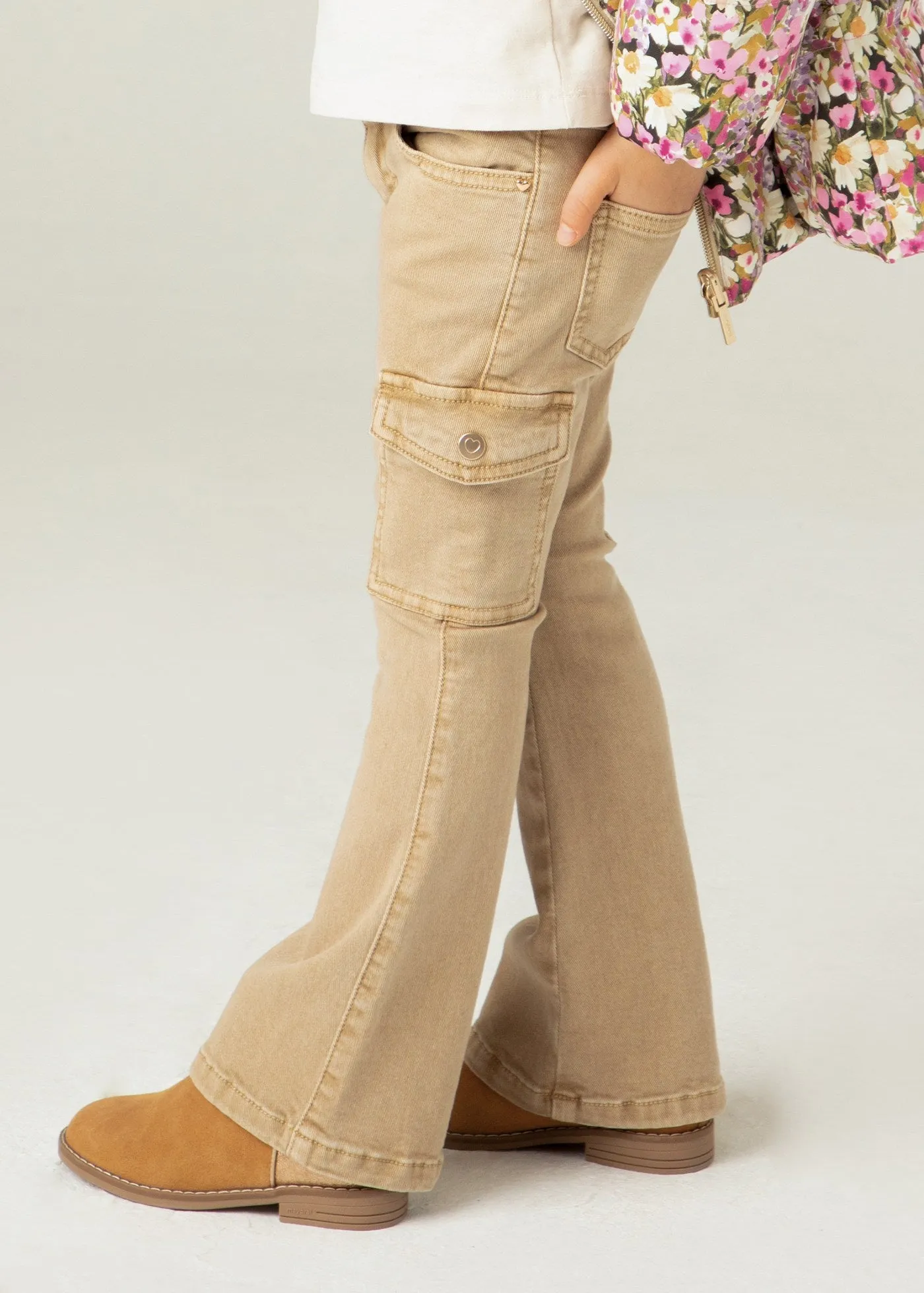 Flared Pants - Brown by Mayoral - FINAL SALE