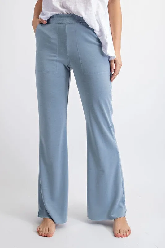 French Terry flared silhouette Pants