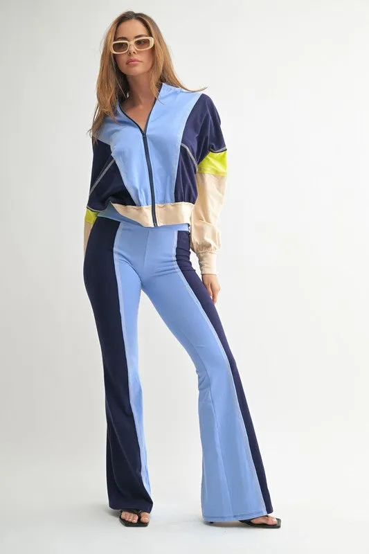 Gasp| Colorblocked Flare Pant Set