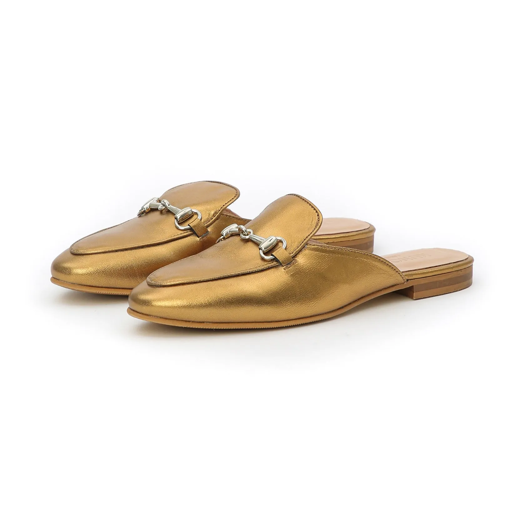 GAUTHIER slip-on mule - gold