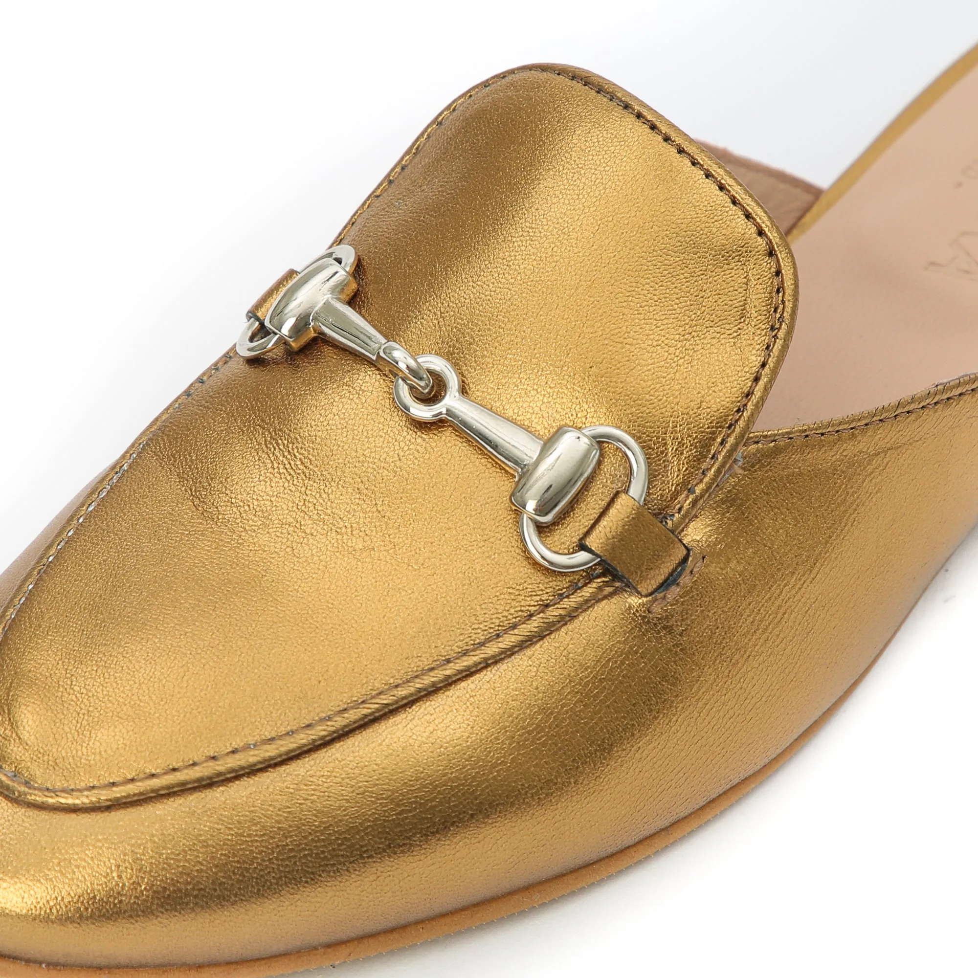 GAUTHIER slip-on mule - gold