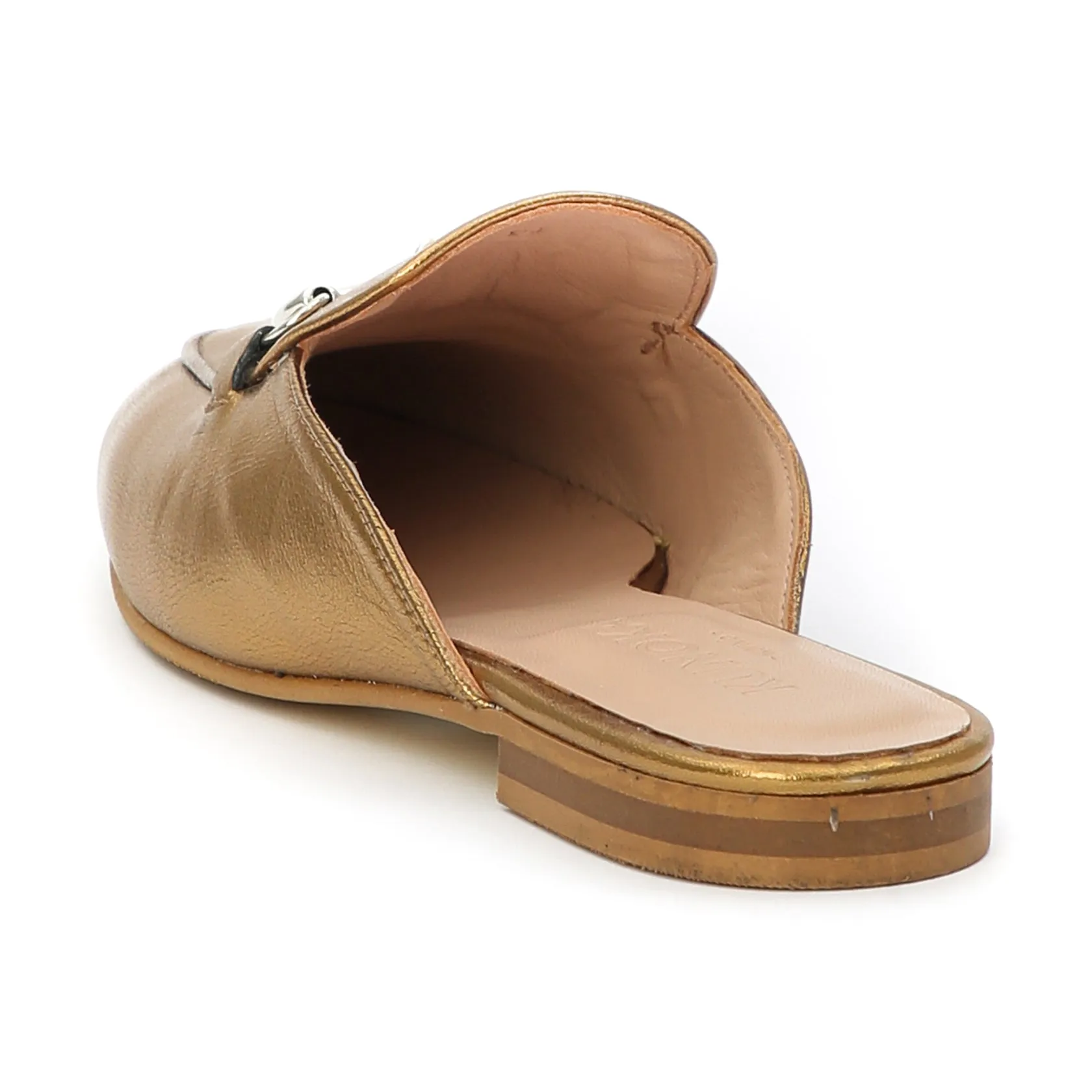GAUTHIER slip-on mule - gold