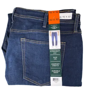 GH Bass Jeans Mens  Straight Fit Slim Leg Blue Dark Wash Denim Pants