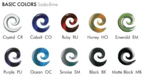 Gorilla Glass Double Flared Bullet Hole Plug — Price Per 1