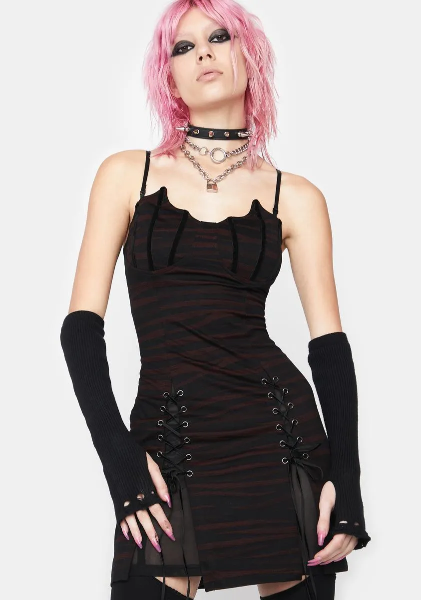 Gothic Daily Bat Slip Dress