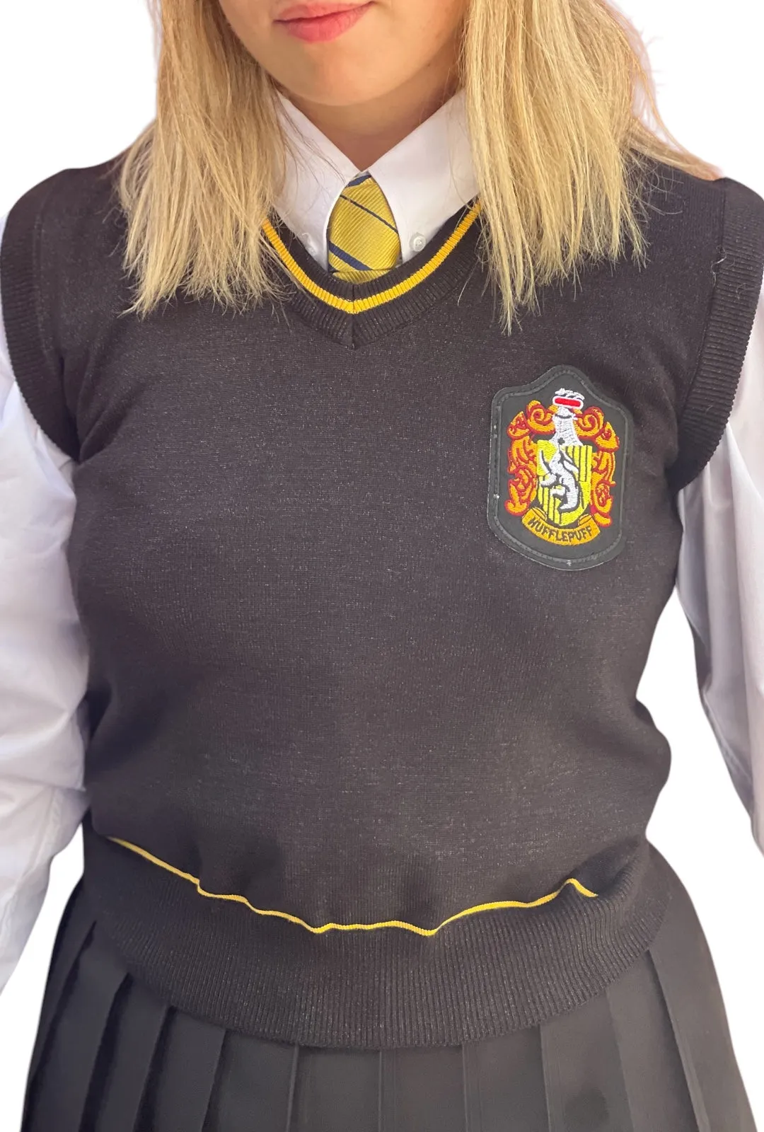 Harry Potter Hufflepuff Adult Knitted Vest