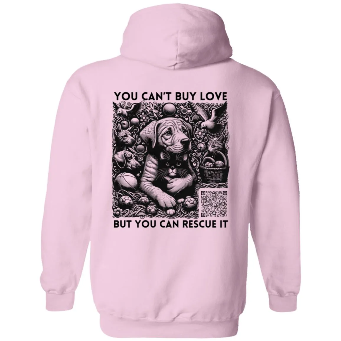 Heartfelt Rescue Pullover Hoodie - Animal Rescue