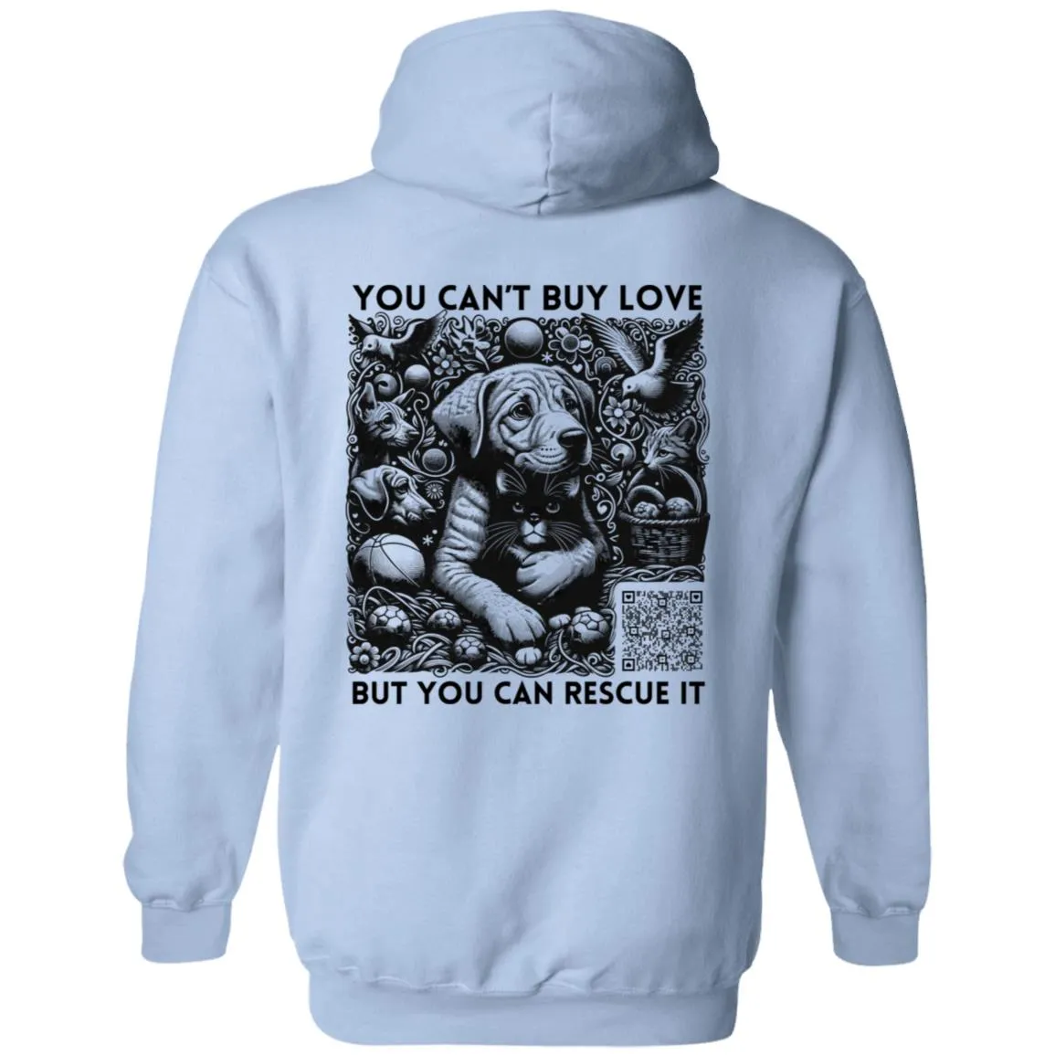 Heartfelt Rescue Pullover Hoodie - Animal Rescue