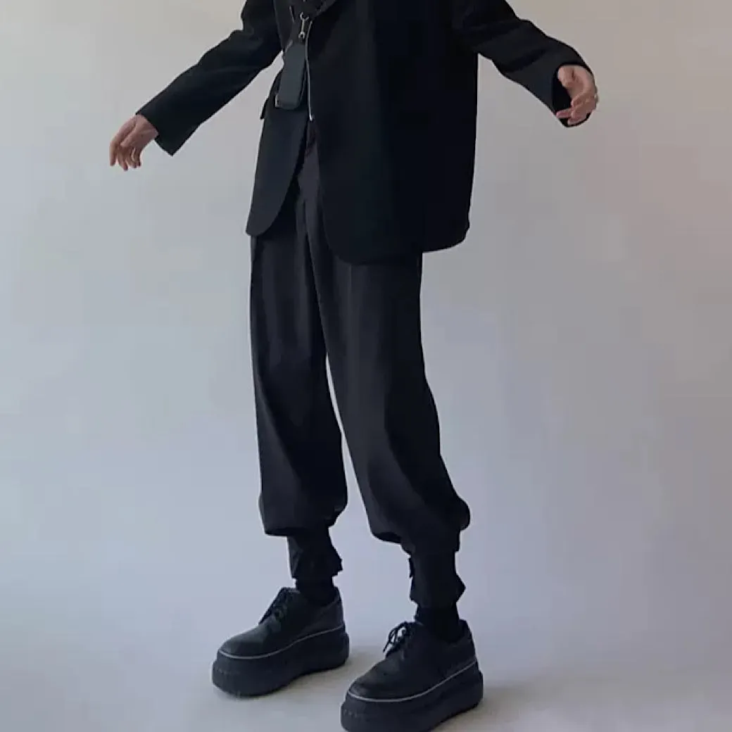 Hem button flared pants  HL1915