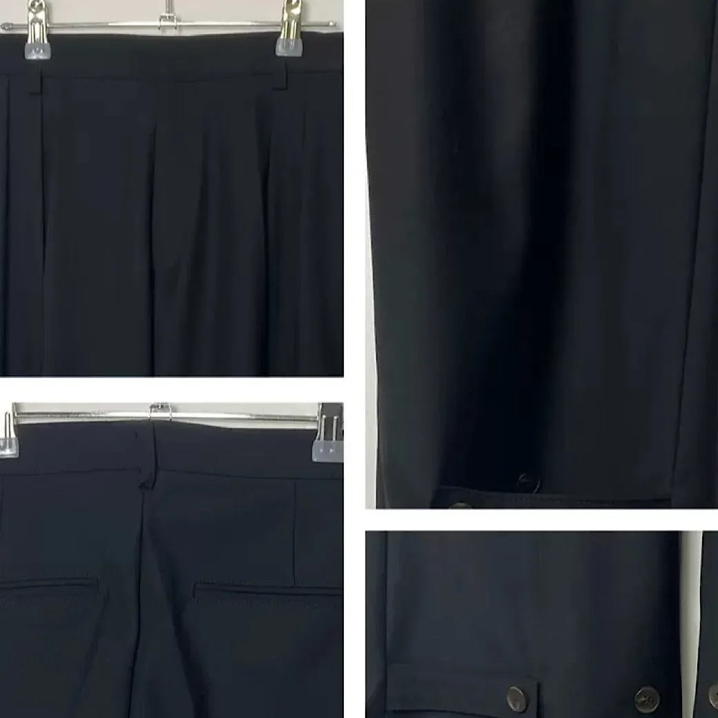 Hem button flared pants  HL1915