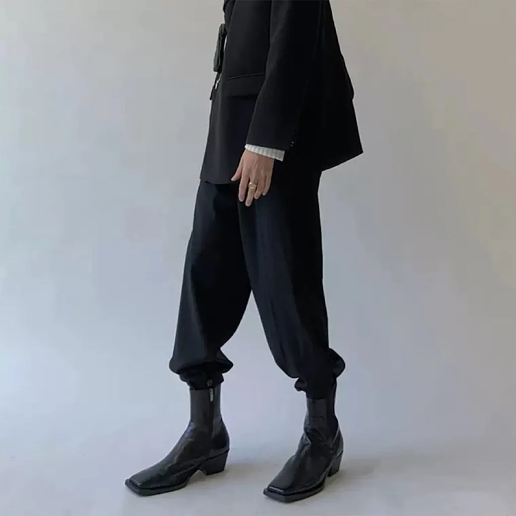 Hem button flared pants  HL1915