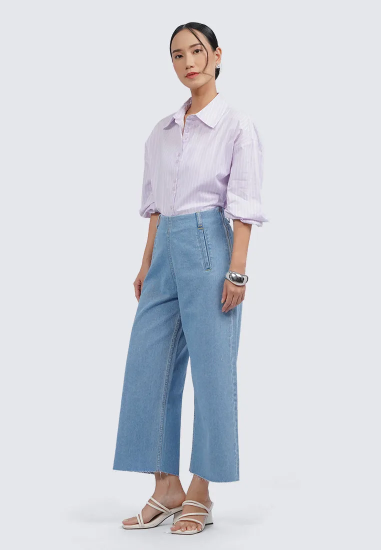 High Waist Loose Denim Pants