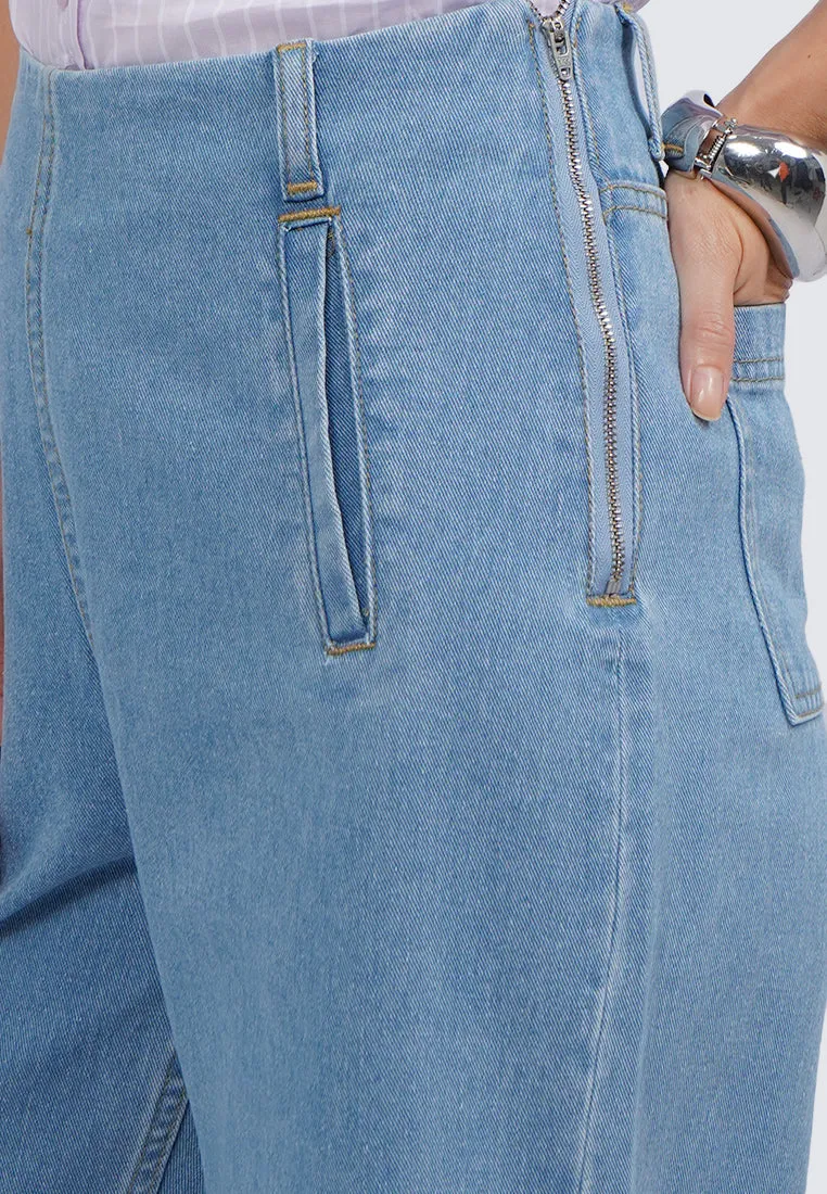High Waist Loose Denim Pants