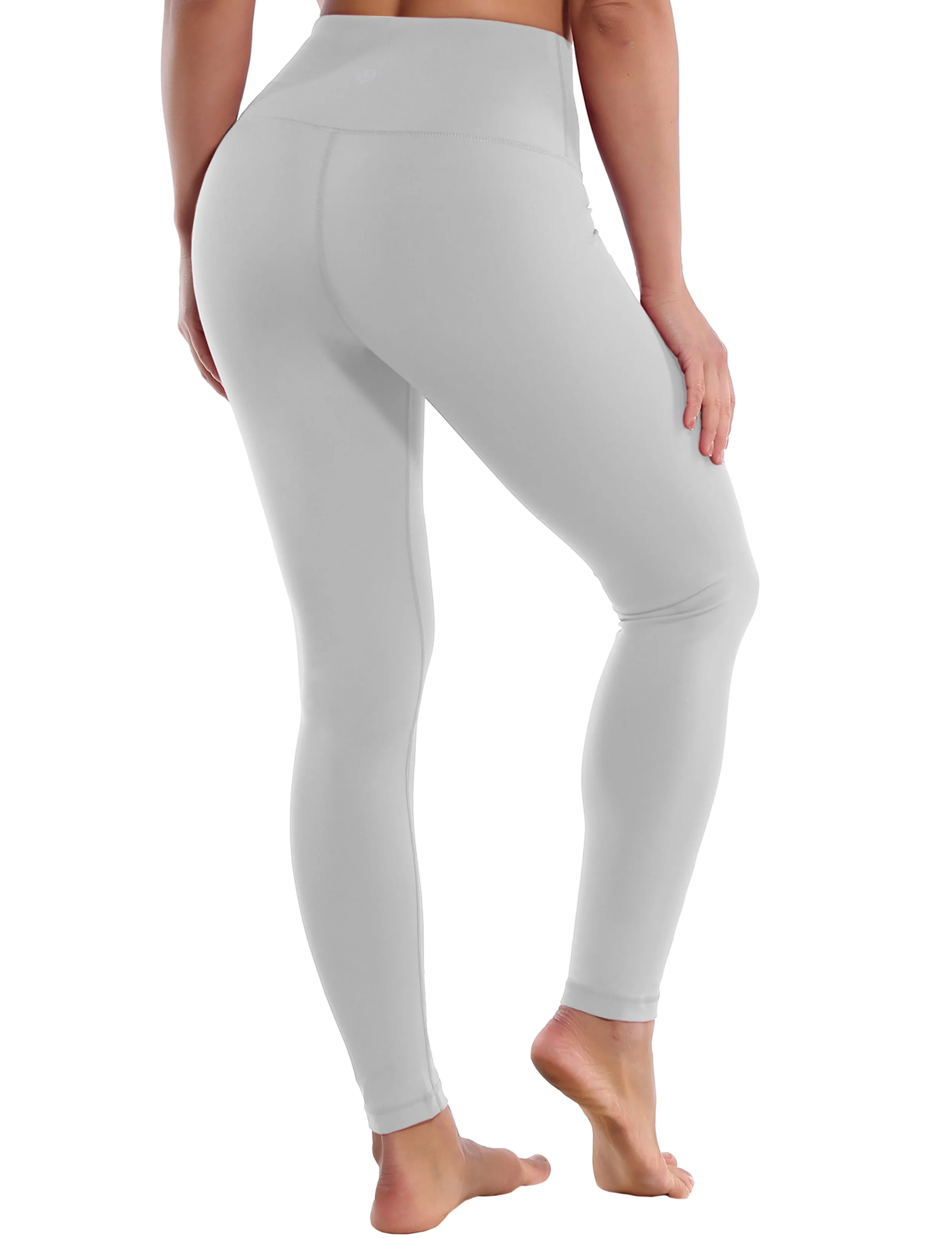 High Waist Plus Size Pants lightgray_Plus Size