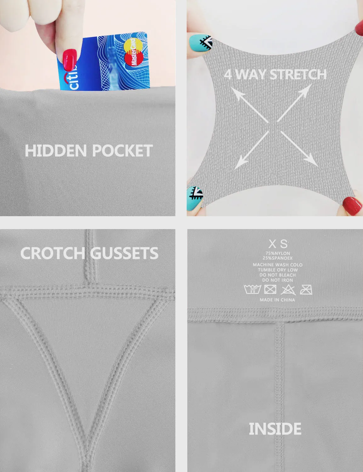 High Waist Plus Size Pants lightgray_Plus Size