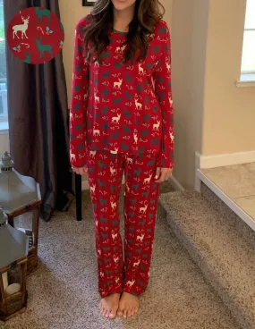 Holiday Reindeer Women's Pajama Set
