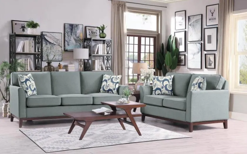 Homelegance Furniture Blue Lake Sofa in Gray