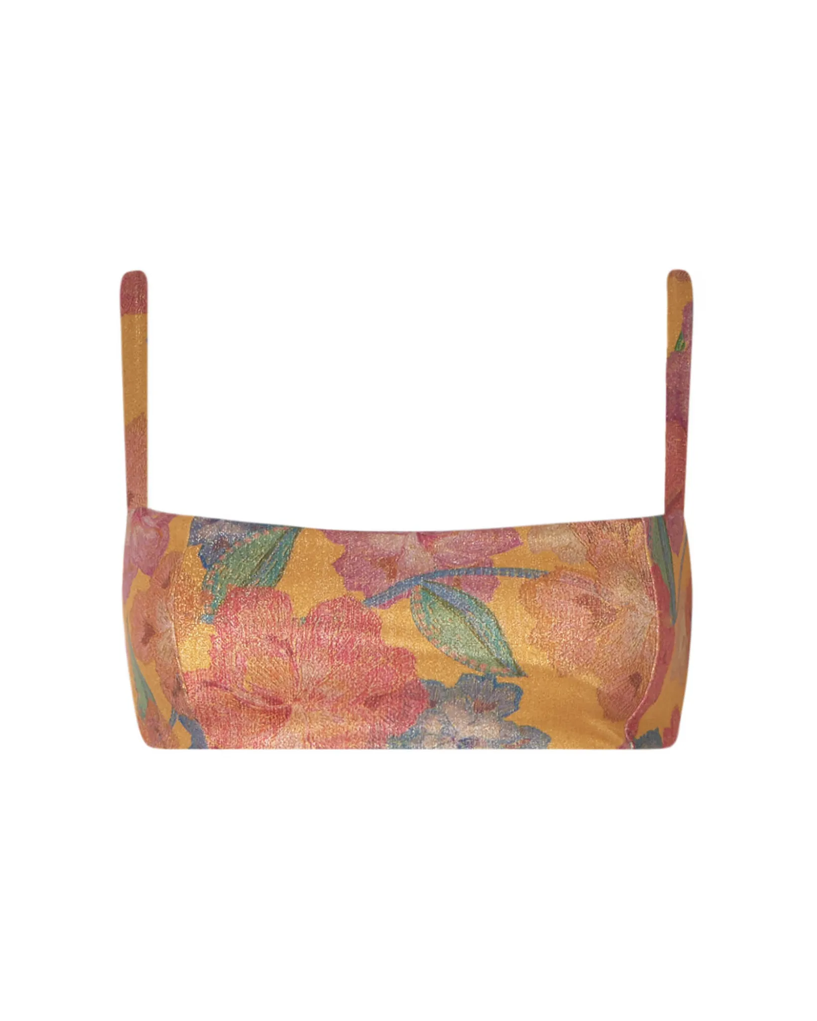 Indy Orange Dore Bandeau Top