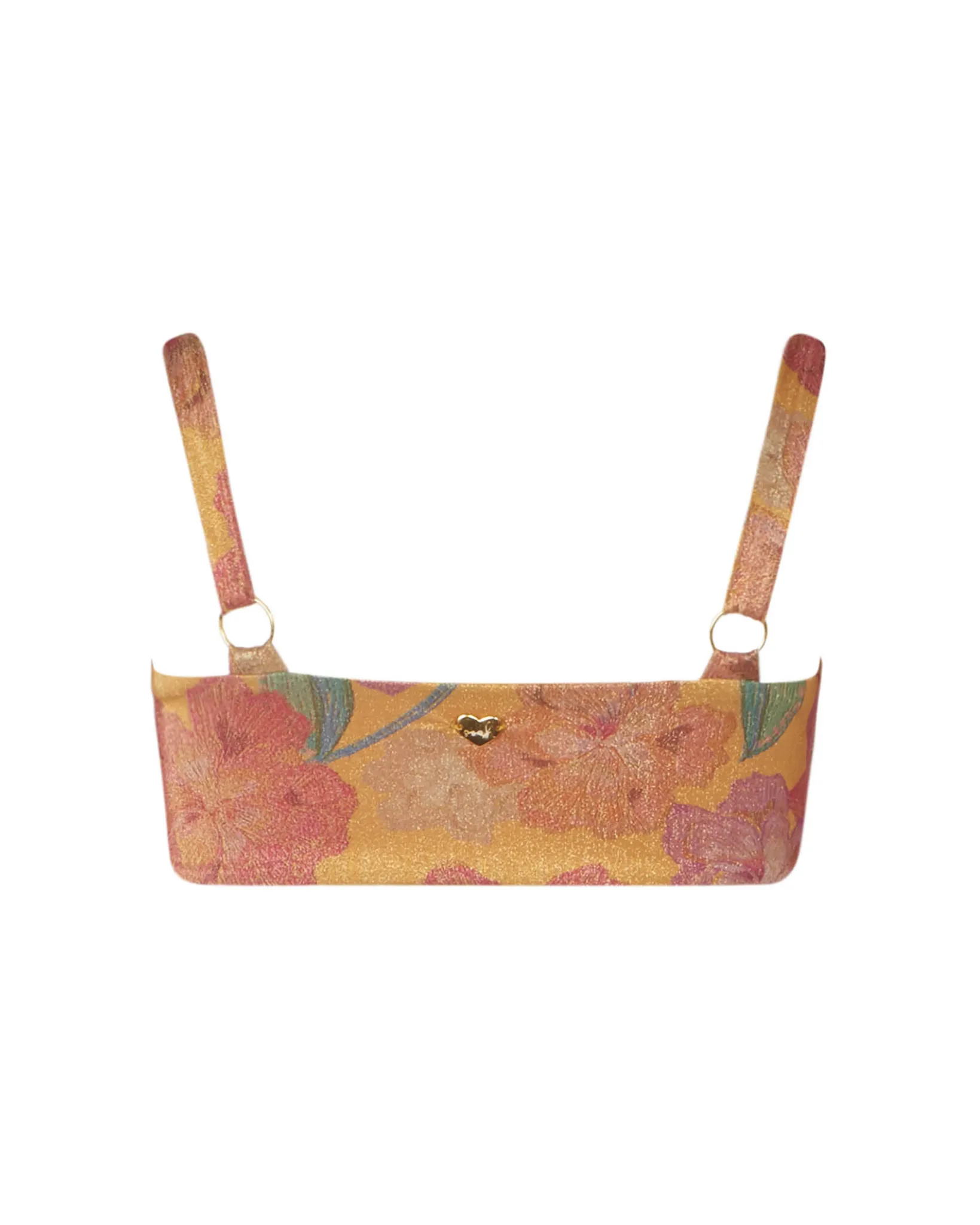 Indy Orange Dore Bandeau Top