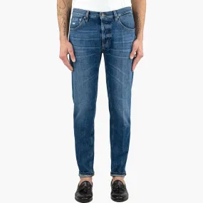 Jeans DONDUP Brighton in Puro Denim Lavaggio Medio
