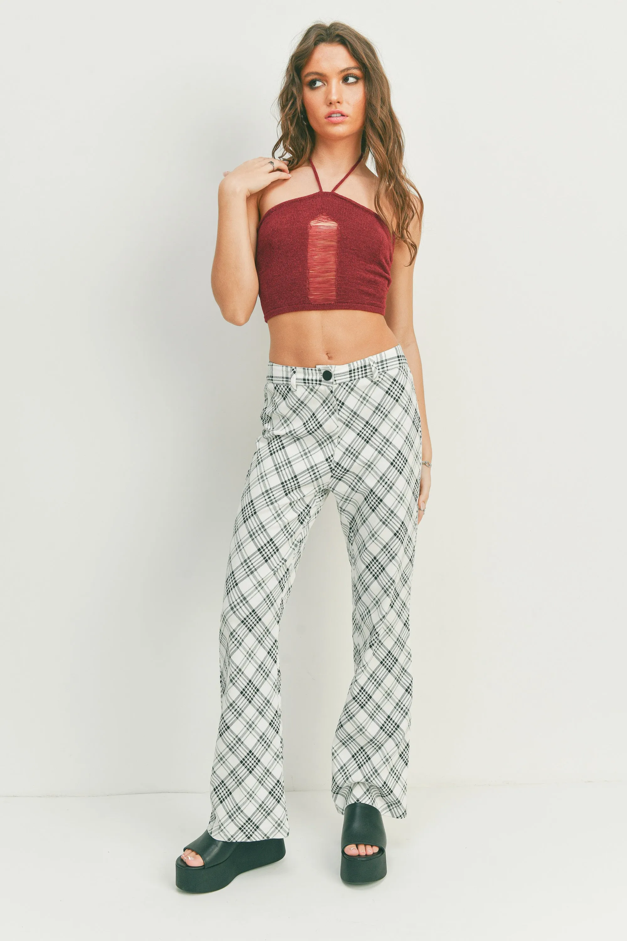 Jodie Plaid Pants