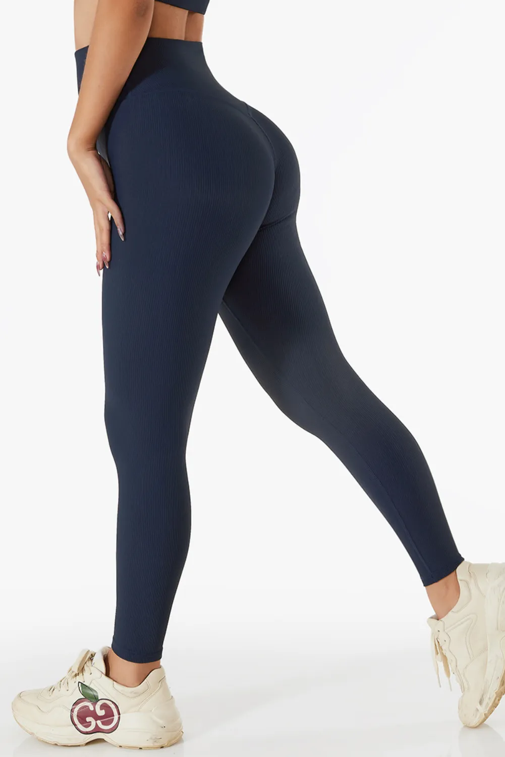'Joey' High Waist Contracting Ribbed Yoga Pants (5 Colors)