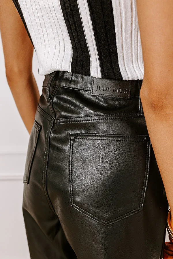 JUDY BLUE Daphne High Waist Faux Leather Pants