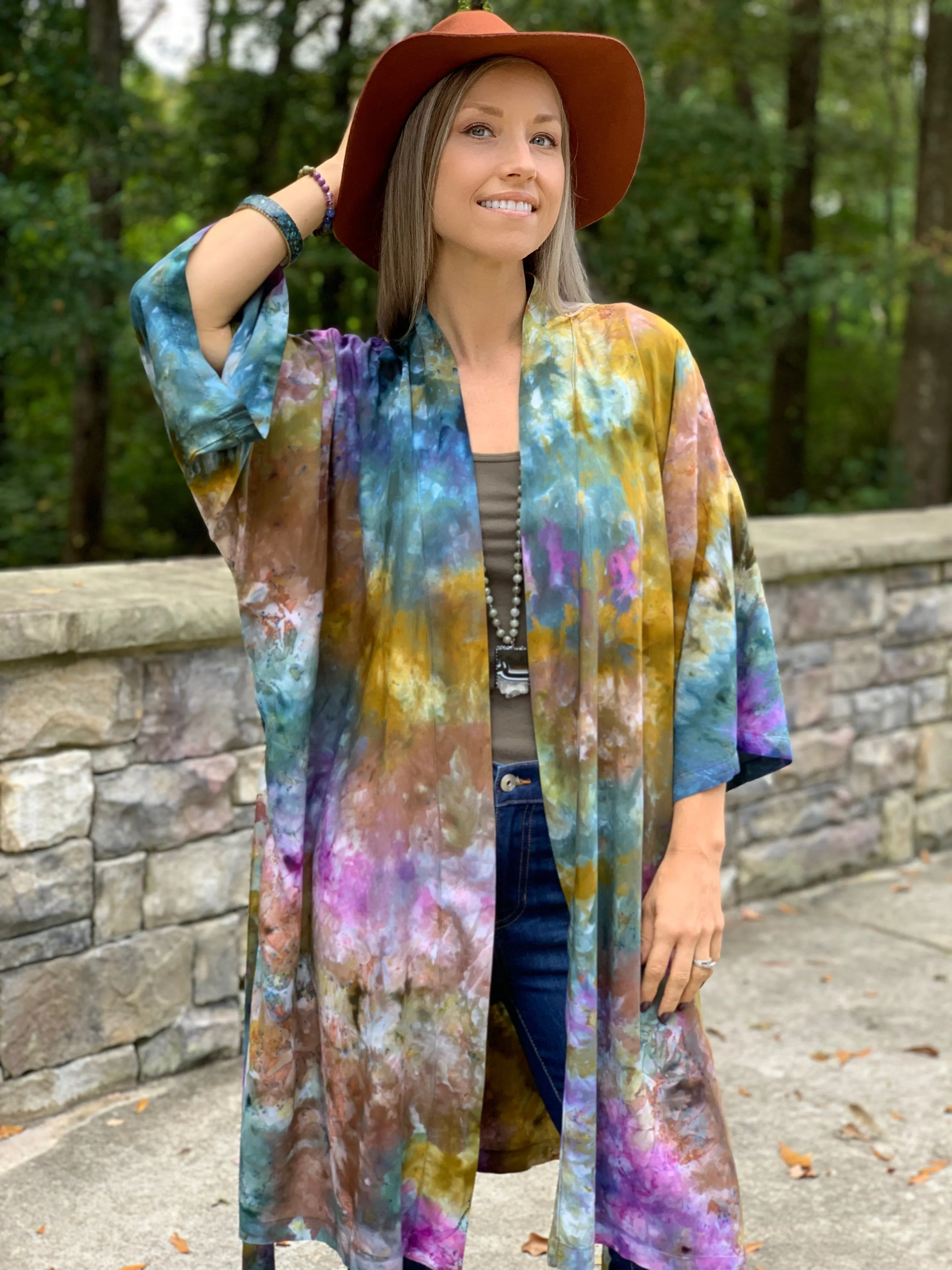 Kimono robe (coral reef)