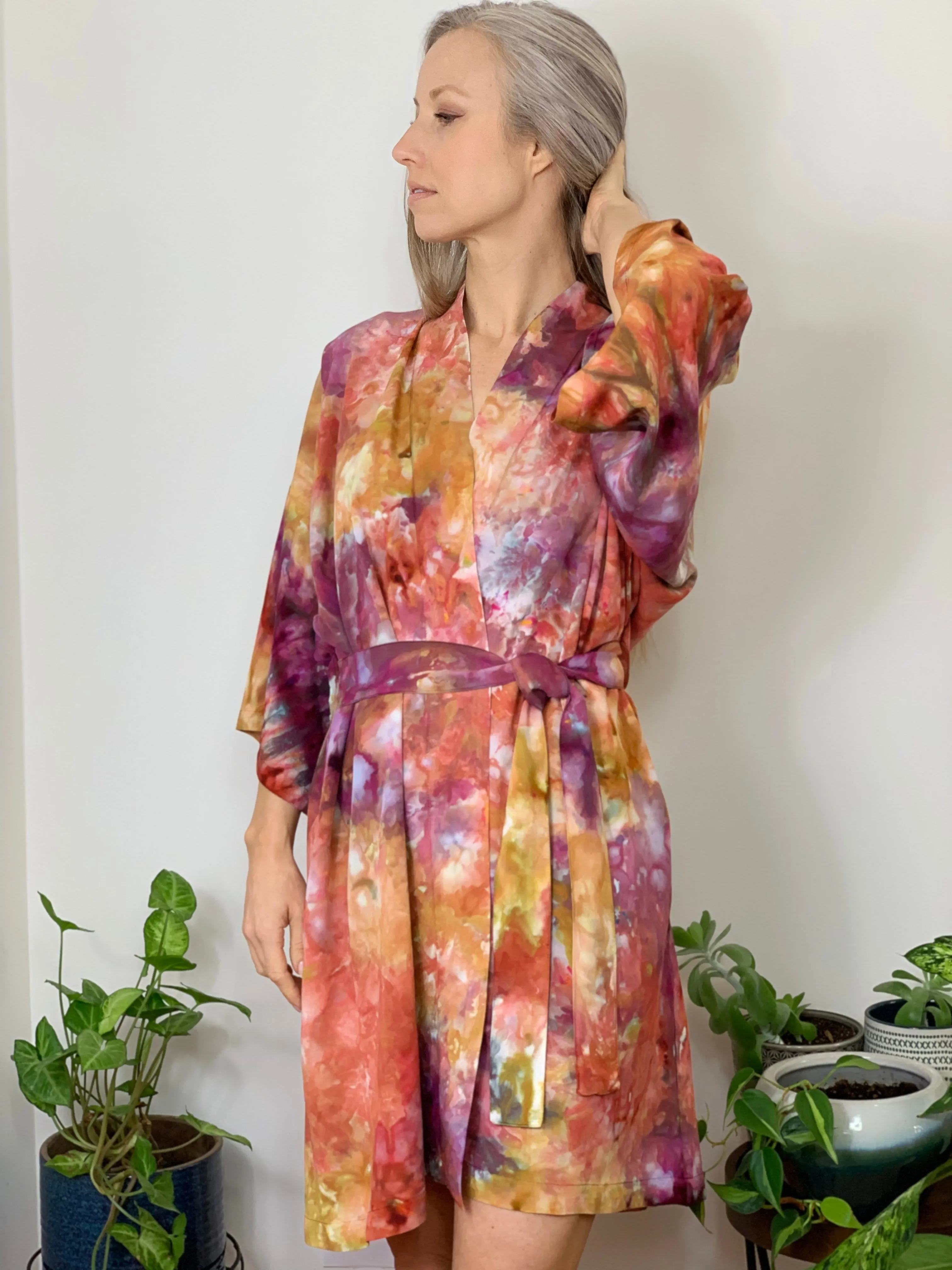 Kimono robe (coral reef)