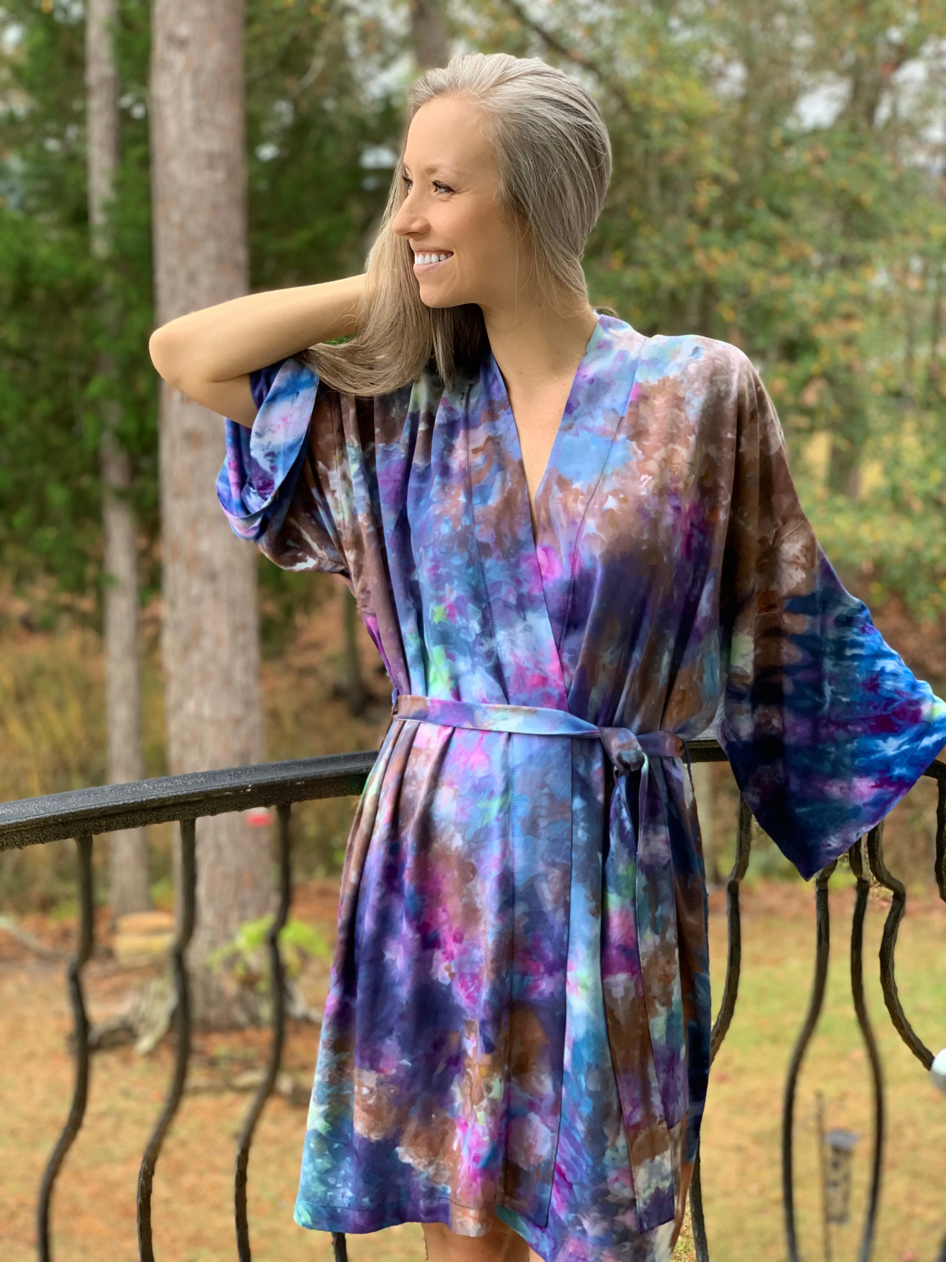 Kimono robe (coral reef)