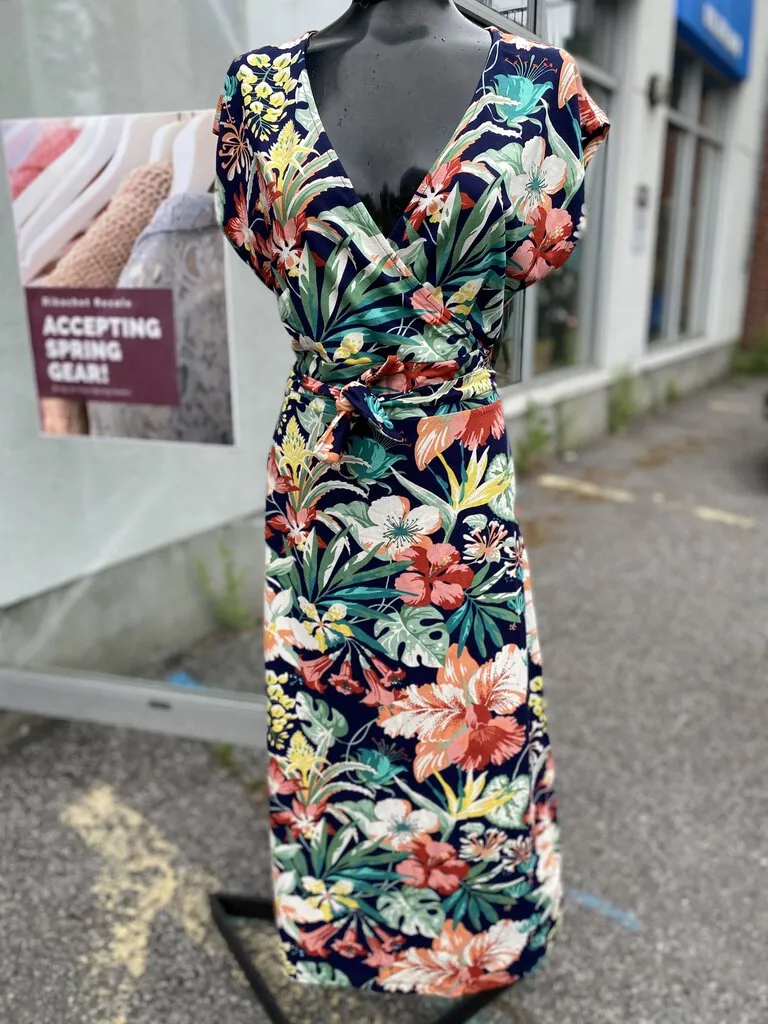King Louie floral maxi dress L