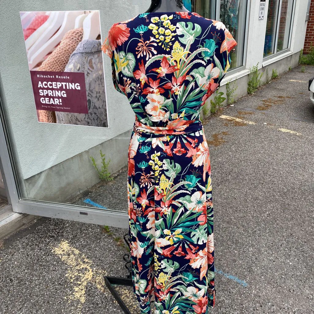 King Louie floral maxi dress L