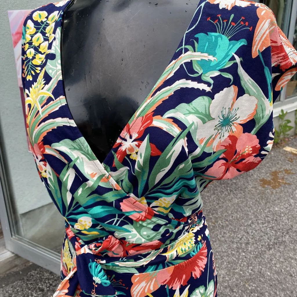 King Louie floral maxi dress L