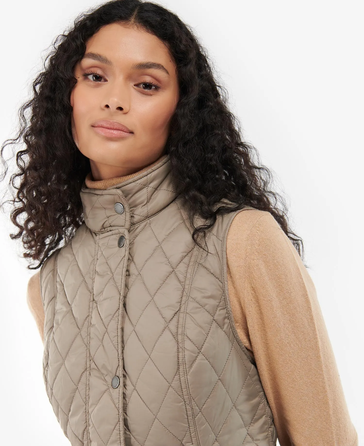 LADIES BARBOUR OTTERBURN GILET - DOESKIN