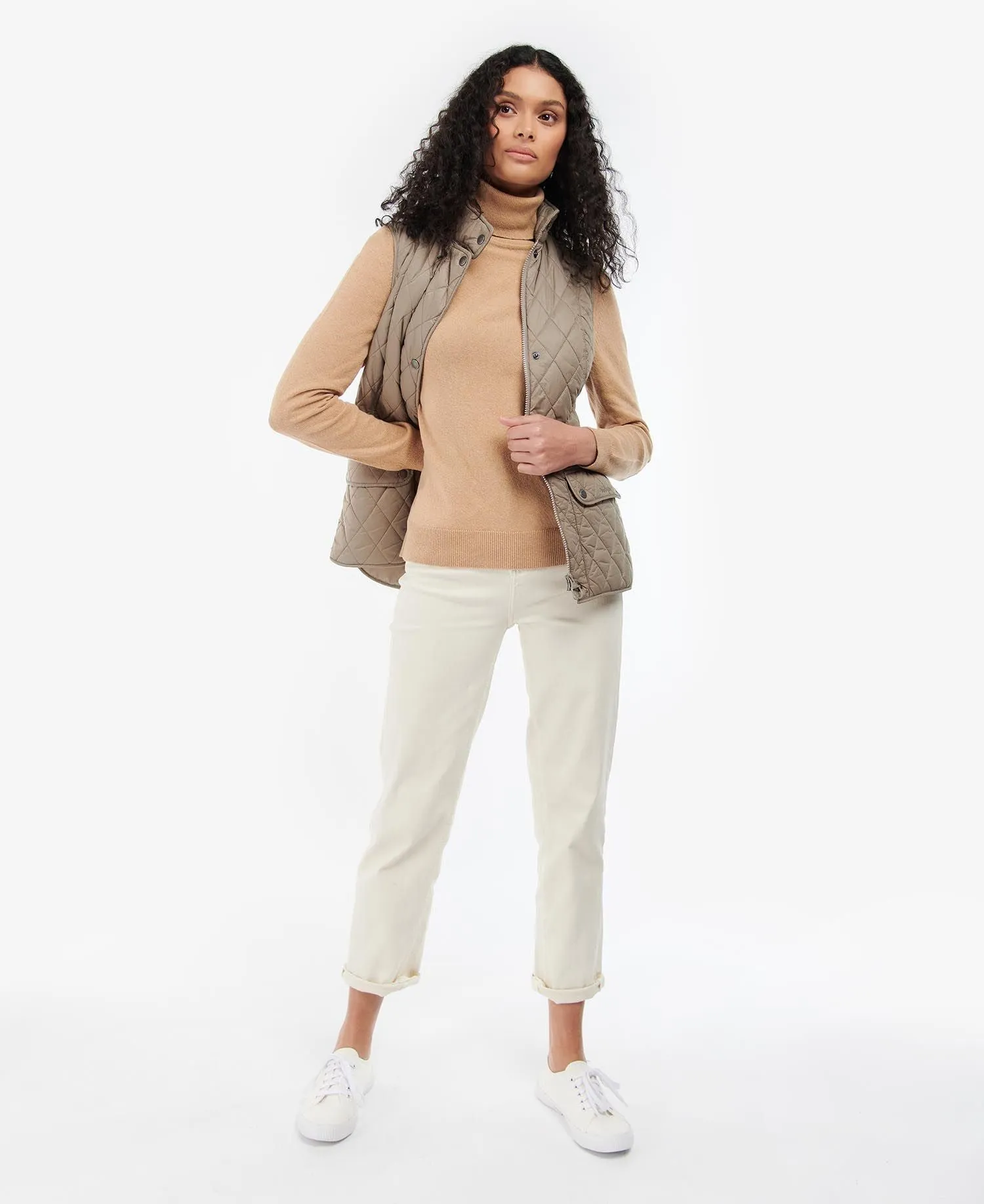 LADIES BARBOUR OTTERBURN GILET - DOESKIN