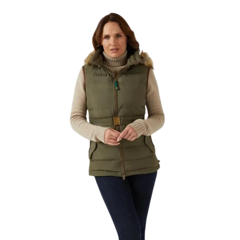 Ladies Calsall Waistcoat In Olive