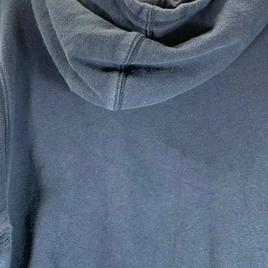 LANDS' END Men's Navy School Uniform Pullover Hooded Sweatshirt SZ M
