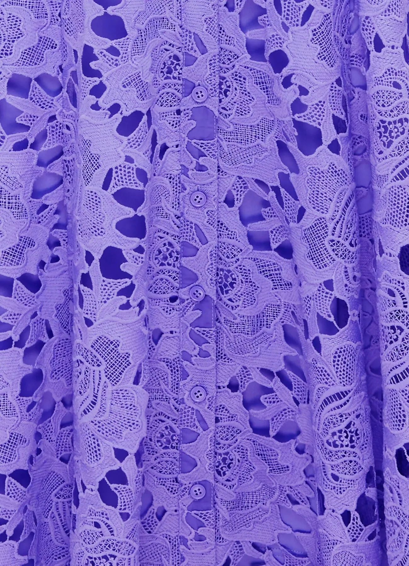 Leo Lin Aliyah Lace Butterfly Sleeve Midi Dress - Lavender