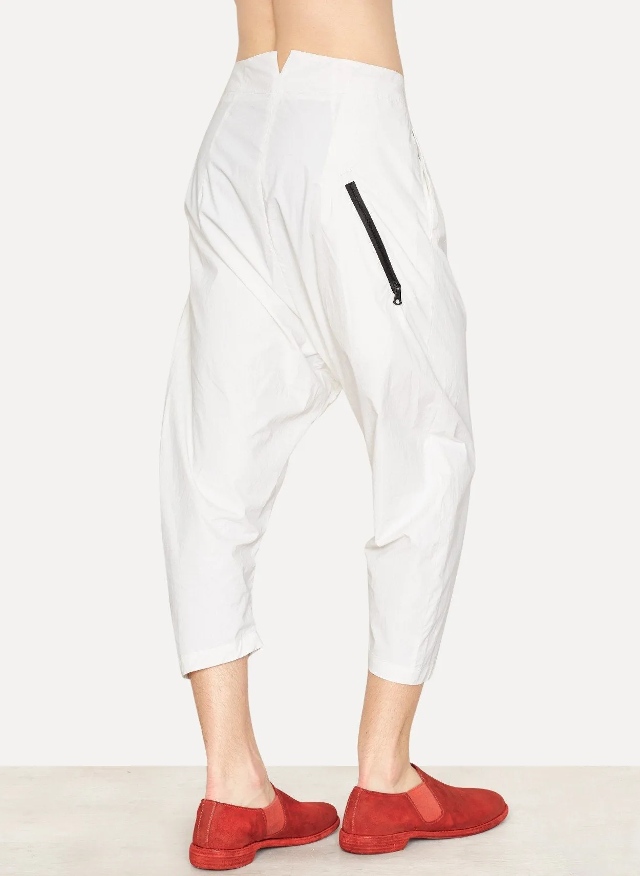 Light Paper Cotton Side Button Pant