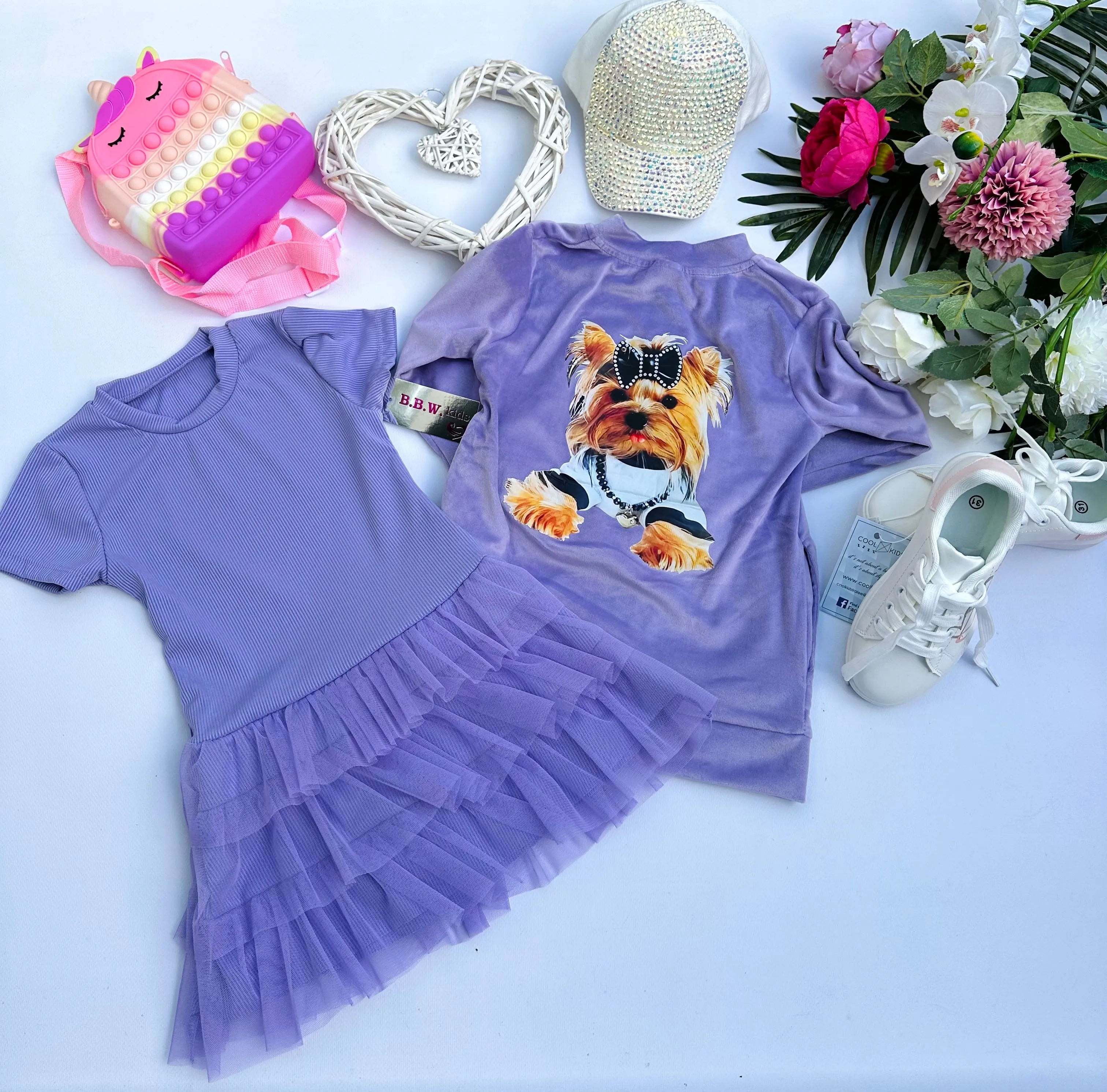 Lilac tulle slip
