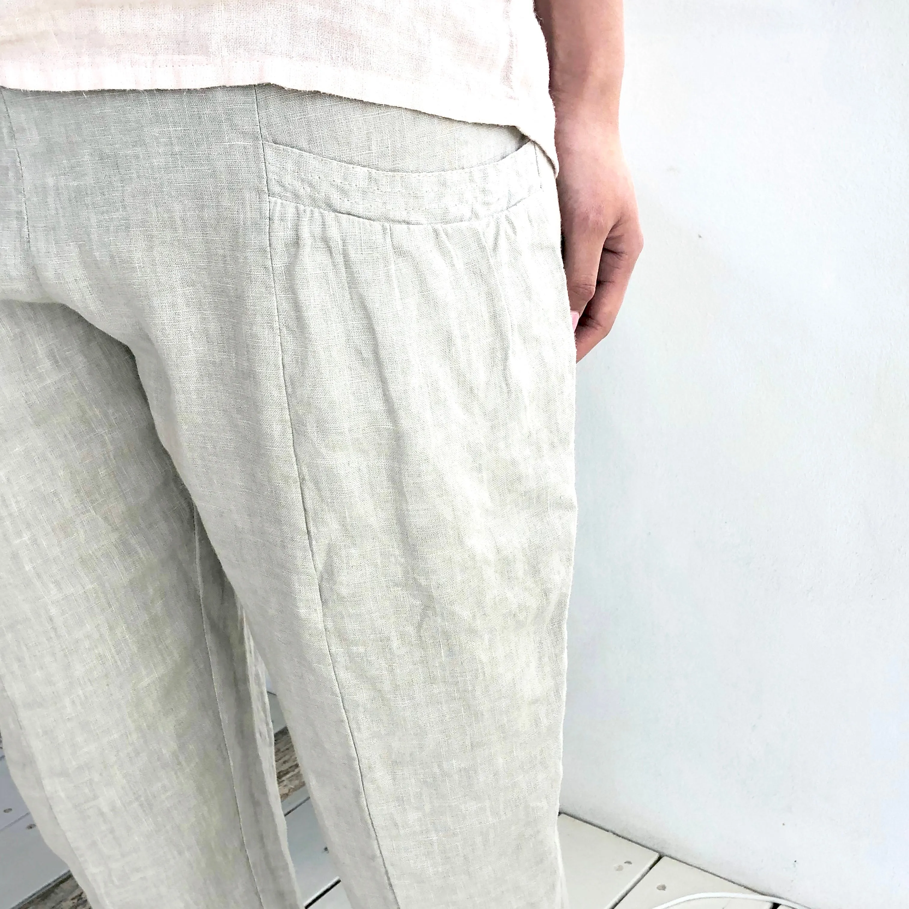 Linen Crop Pants