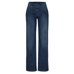 Liv Mid Blue Wide Leg Trousers