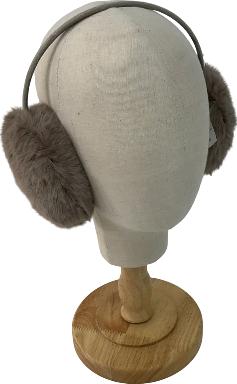 Loft Brown Faux Fur Ear Muffs One Size